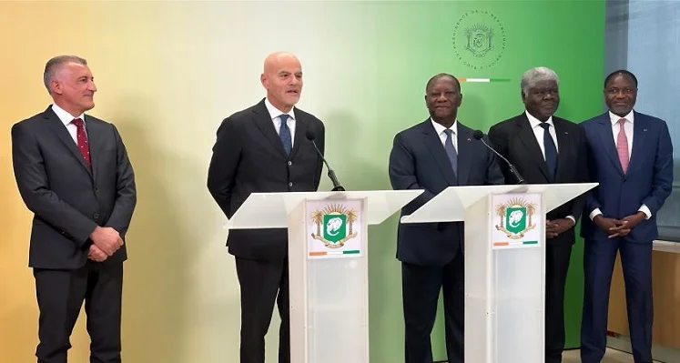 Ivory Coast President and Eni CEO