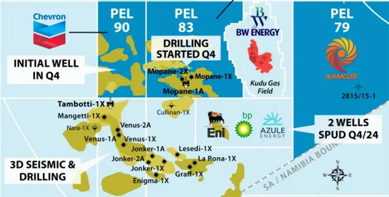 PEL 90 offshore Namibia map 