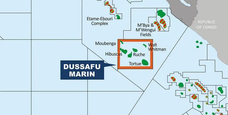 Offshore Gabon map 