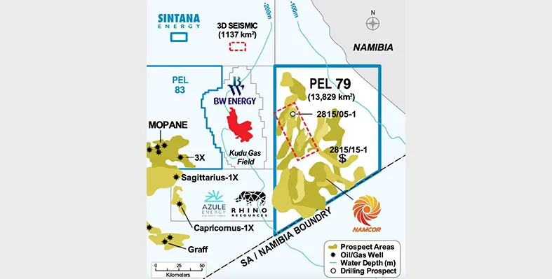 PEL 79 sits adjacent to an emerging microregional dynamic focused on oil-weighted prospectivity. (Image source: Sintana Energy))