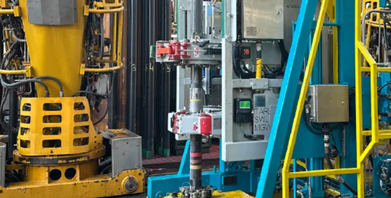 The technologically advanced tong system has simplified the well construction process. (Image source: Expro) Image_of_Expro_advanced_tong_system