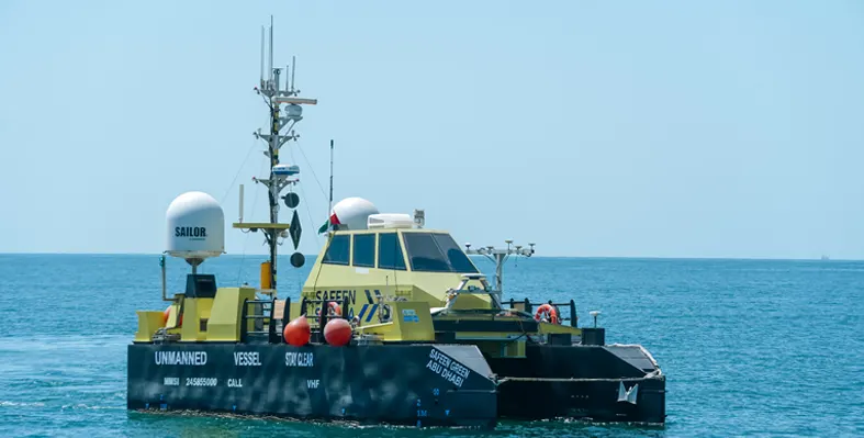 Tug boat in the sea