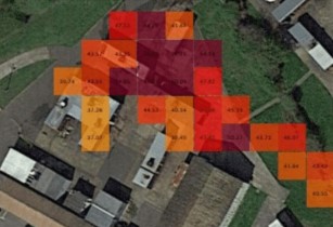 Data received from drone is analysed by specialised software