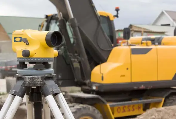 An optical instrument for geophysical survey on a tripod 