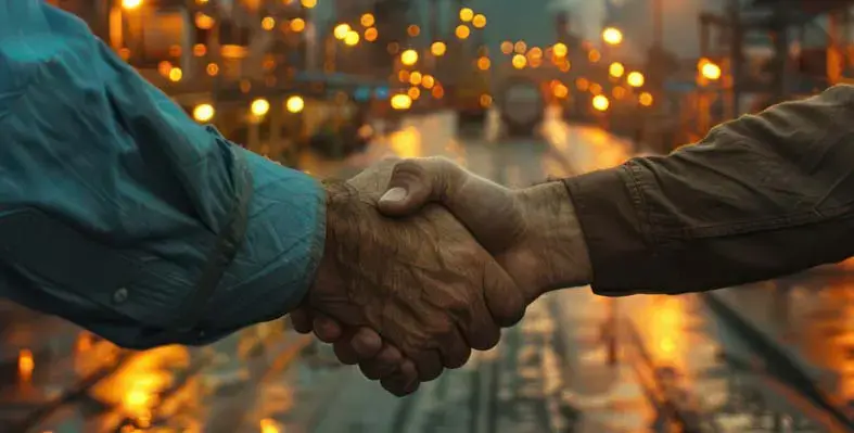 businessmen shaking hands