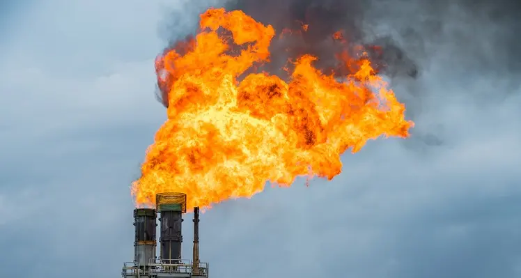 Picture of gas flaring