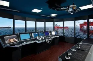 Kongsberg Offshore Vessel Simulator. (Image source: Kongsberg Maritime)
